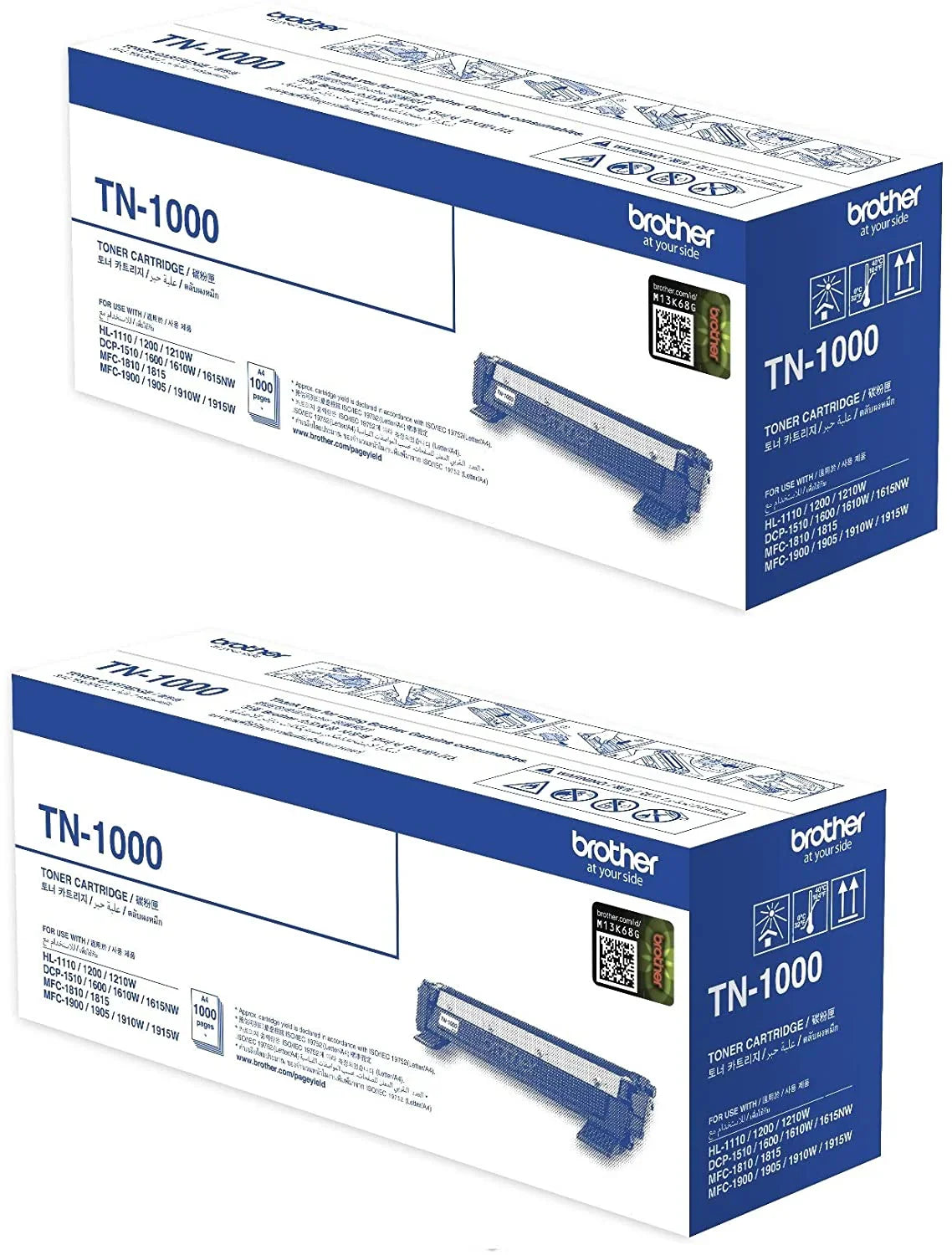 Pack Of 2 Brother Tn1000 Toners (print 1000 Pages) - eBuy UAE